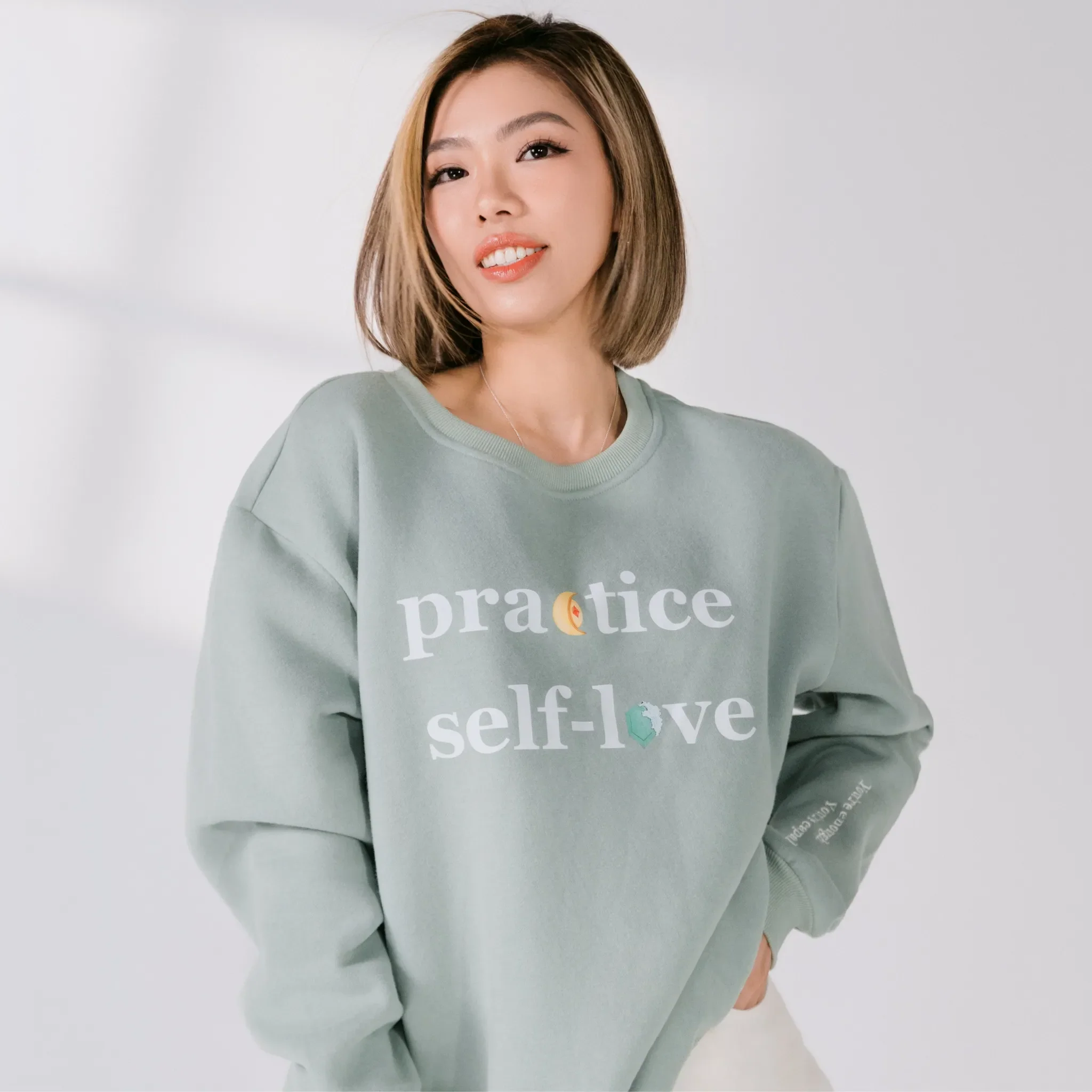 Practice Self Love (You're enough. You're capable) Crewneck